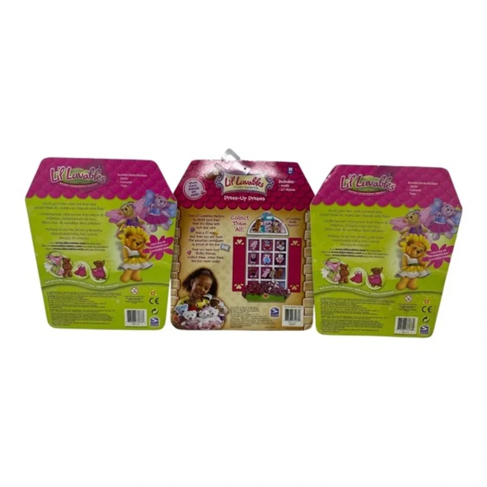 (Pack of 3) Lil Luvables‎ Fluffy Factory Bear Wear Dress Up Costumes Outfits New